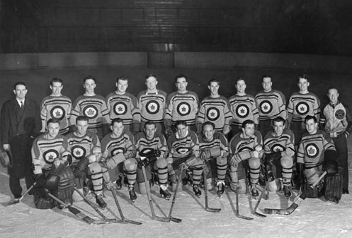 Photo: RCAF Flyer 1942 Allen Cup Championship Hockey Team 2